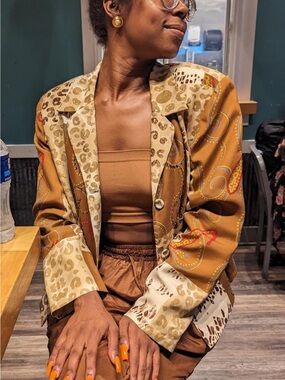 Nancy Bolen Satin Blazer